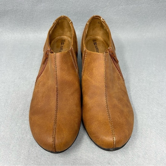 Naturalizer Women's Size 9M Jiggy Brown Faux Leather Ankle Booties Clogs - Picture 5 of 12